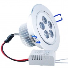 LED Down Lamp 5W 450-500Lm Warm White(100-240V,Silver)